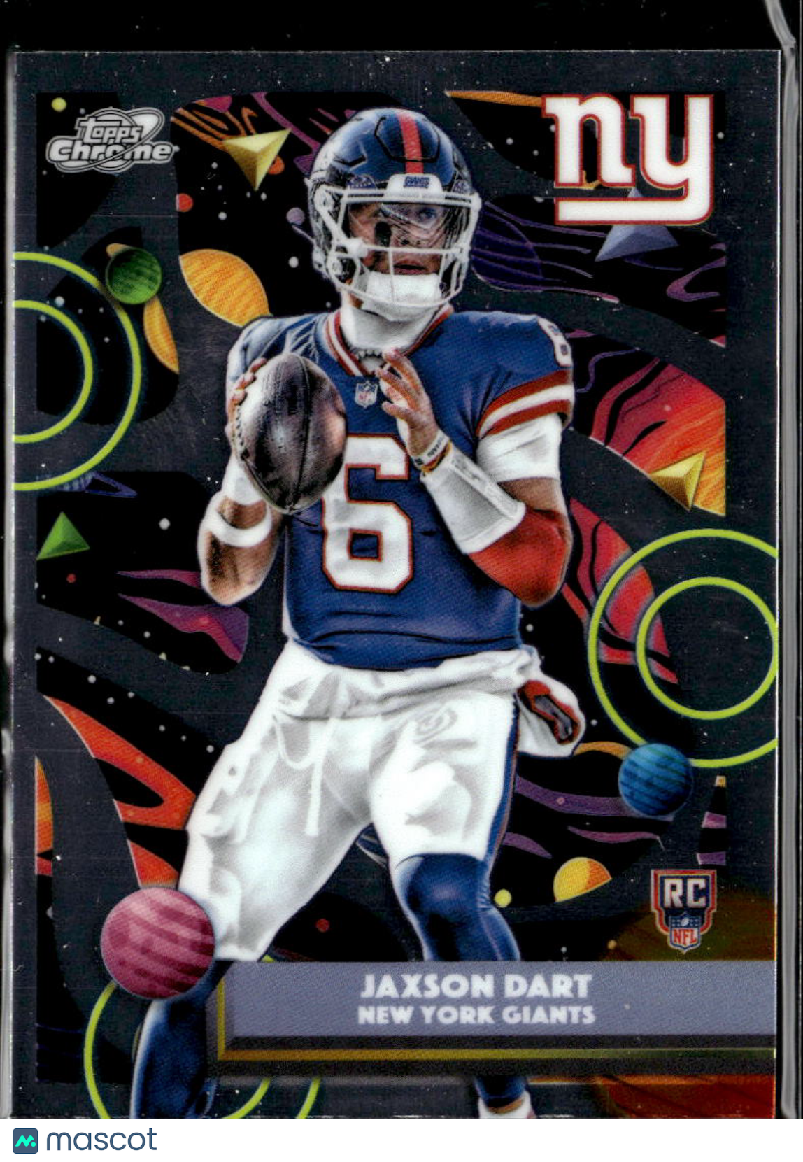 Jaxson Dart 2025 Topps Chrome Cosmic Rookie RC #174 New York Giants