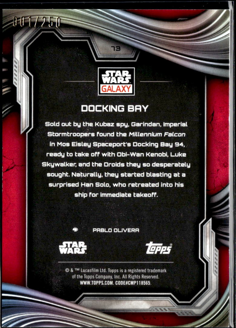 Docking Bay 2025 Topps Star Wars Galaxy Magenta Lava Refractor 1/250 #73