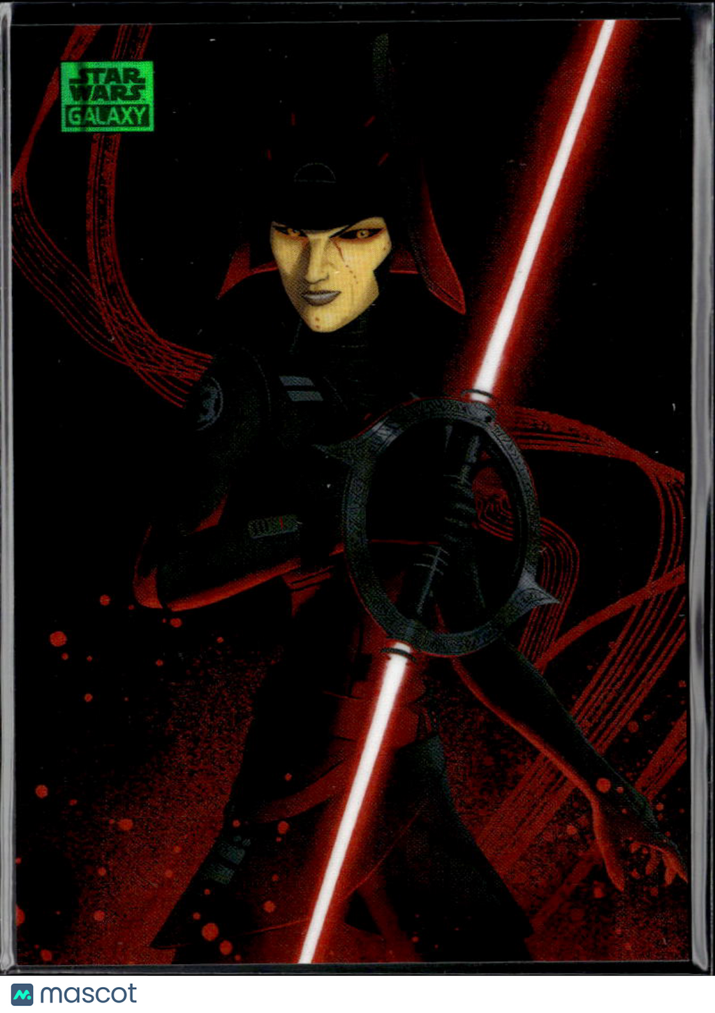 The Seventh Sister 2025 Topps Star Wars Galaxy Green Lava Refractor 148/175