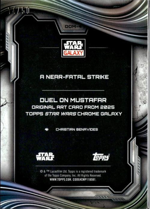 A Near-Fatal Strike 2025 Topps Star Wars Galaxy Mojo Refractor 14/50