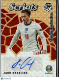 Jack Grealish 2021 Mosaic Scripts Auto Autograph Orange 4/5 England