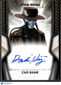 Dorian Kingi as Cad Bane 2025 Topps Star Wars Masterwork Auto Autograph