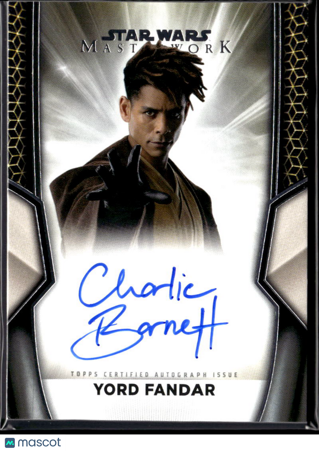 Charlie Barnett as Yord Gandar 2025 Topps Star Wars Masterwork Auto Autograph