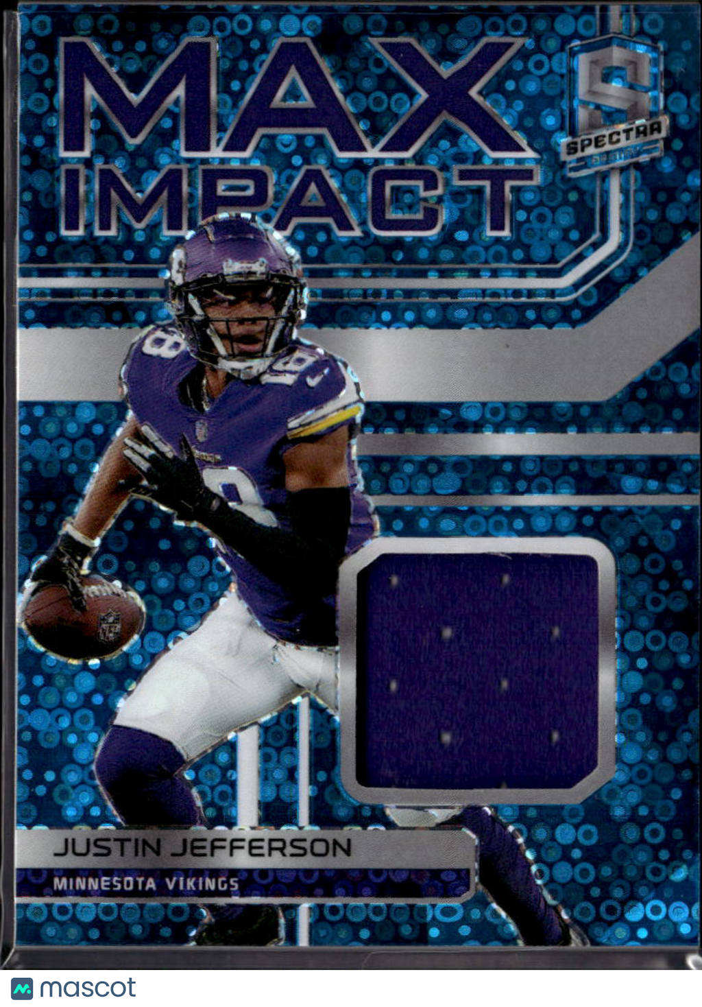 Justin Jefferson 2022 Spectra Max Impact Jersey Patch 52/60 Minnesota Vikings
