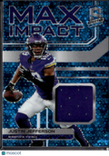Justin Jefferson 2022 Spectra Max Impact Jersey Patch 52/60 Minnesota Vikings