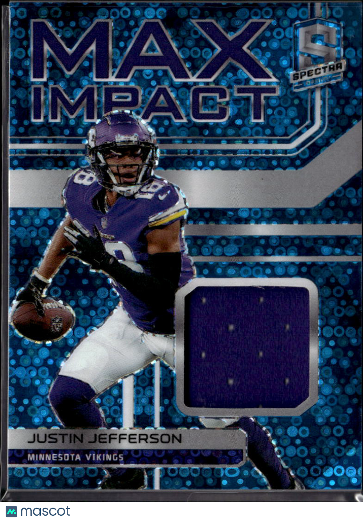 Justin Jefferson 2022 Spectra Max Impact Jersey Patch 52/60 Minnesota Vikings
