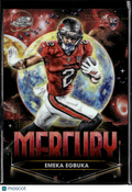 Emeka Egbuka 2025 Topps Chrome Cosmic Mercury RC Tampa Bay Buccaneers