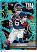 Jaxson Dart 2025 Topps Chrome Cosmic Aqua Shimmer Rookie RC /199 New York Giants