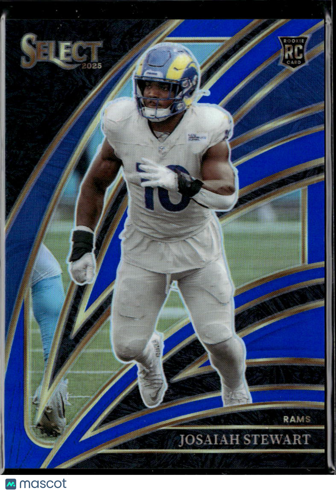 Josaiah Stewart 2025 Select Prizm Rookie RC Blue 11/99 Los Angeles Rams