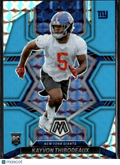 Kayvon Thibodeaux 2022 Mosaic Blue Fluorescent Prizm Rookie 5/15 New York Giants
