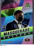Trey Lance 2021 Mosaic Masquerade Ballers CASE HIT RC San Francisco 49ers