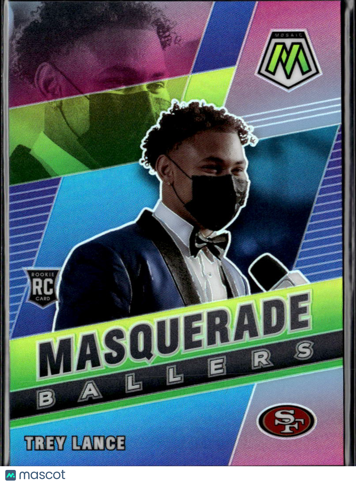 Trey Lance 2021 Mosaic Masquerade Ballers CASE HIT RC San Francisco 49ers