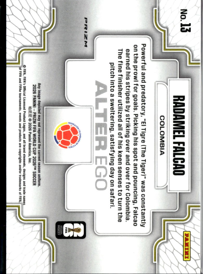 Radamel Falcao 2026 Prizm Alter Ego CASE HIT SSP Colombia