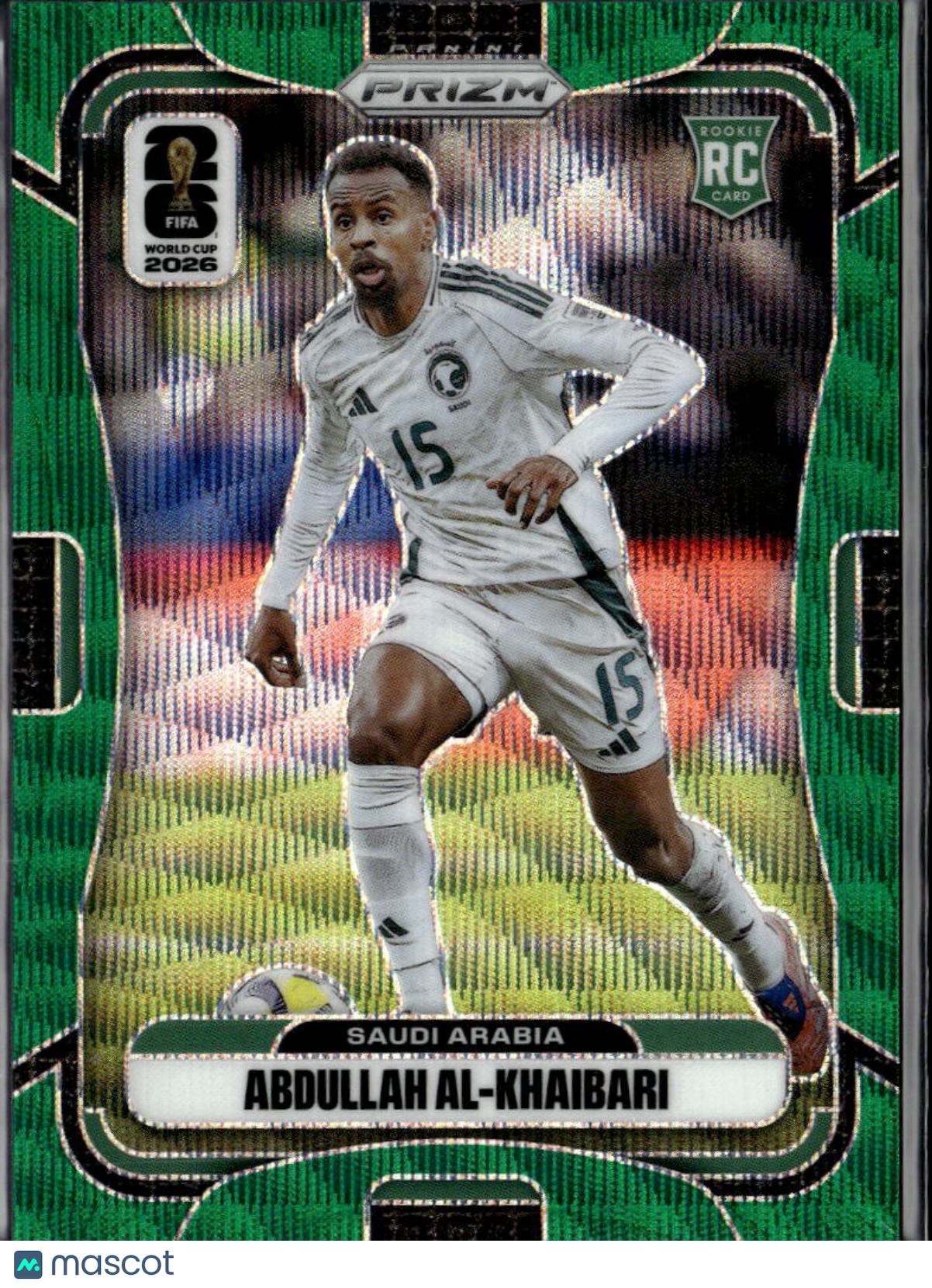 Abdullah Al-Khaibari 2026 Prizm FIFA World Cup RC Green Wave 1/5 Saudi Arabia