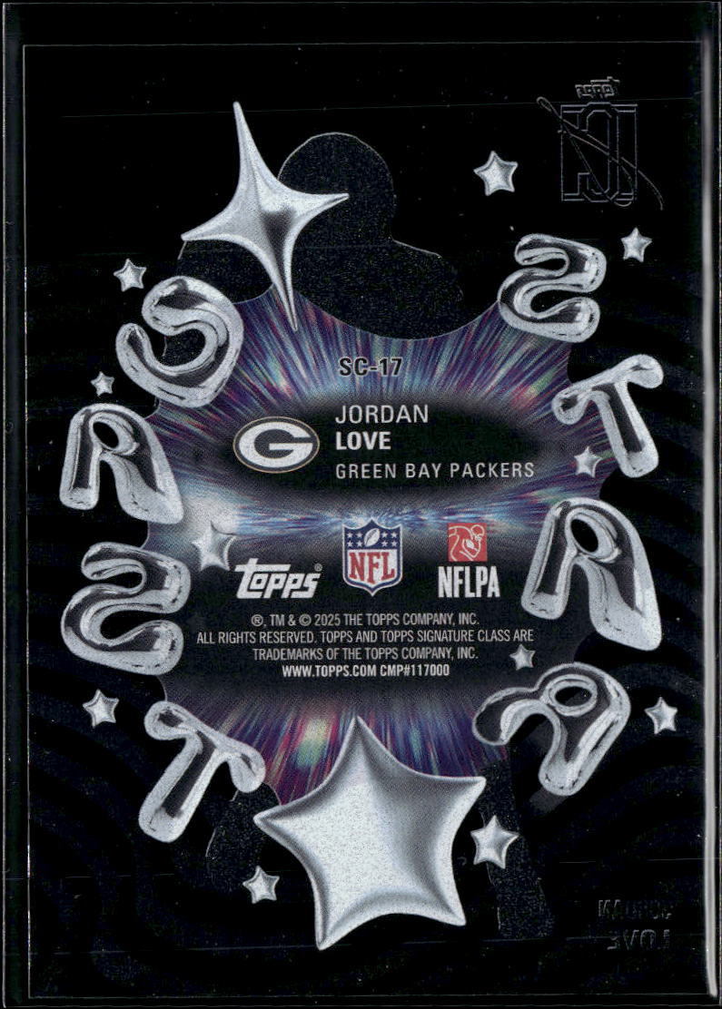 Jordan Love 2025 Topps Signature Star Cast SSP Green Bay Packers