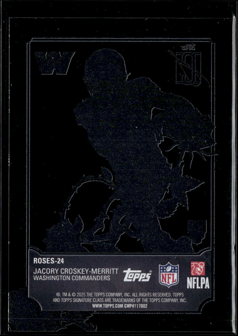 Jacory Croskey-Merritt 2025 Topps Signature Class RC Washington Commanders