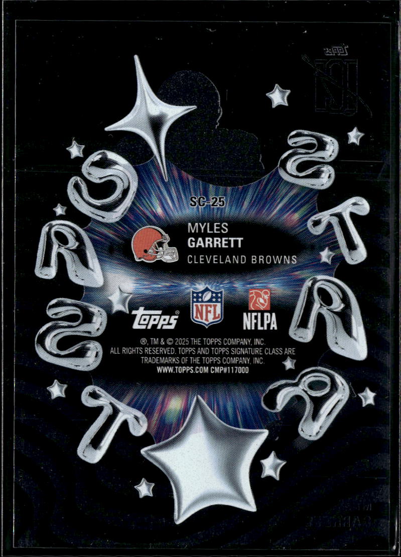 Myles Garrett 2025 Topps Signature Class Star Cast SSP Cleveland Browns