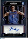 Josh Giddey 2021-22 Prizm Auto Autograph RC Rookie Oklahoma City Thunder