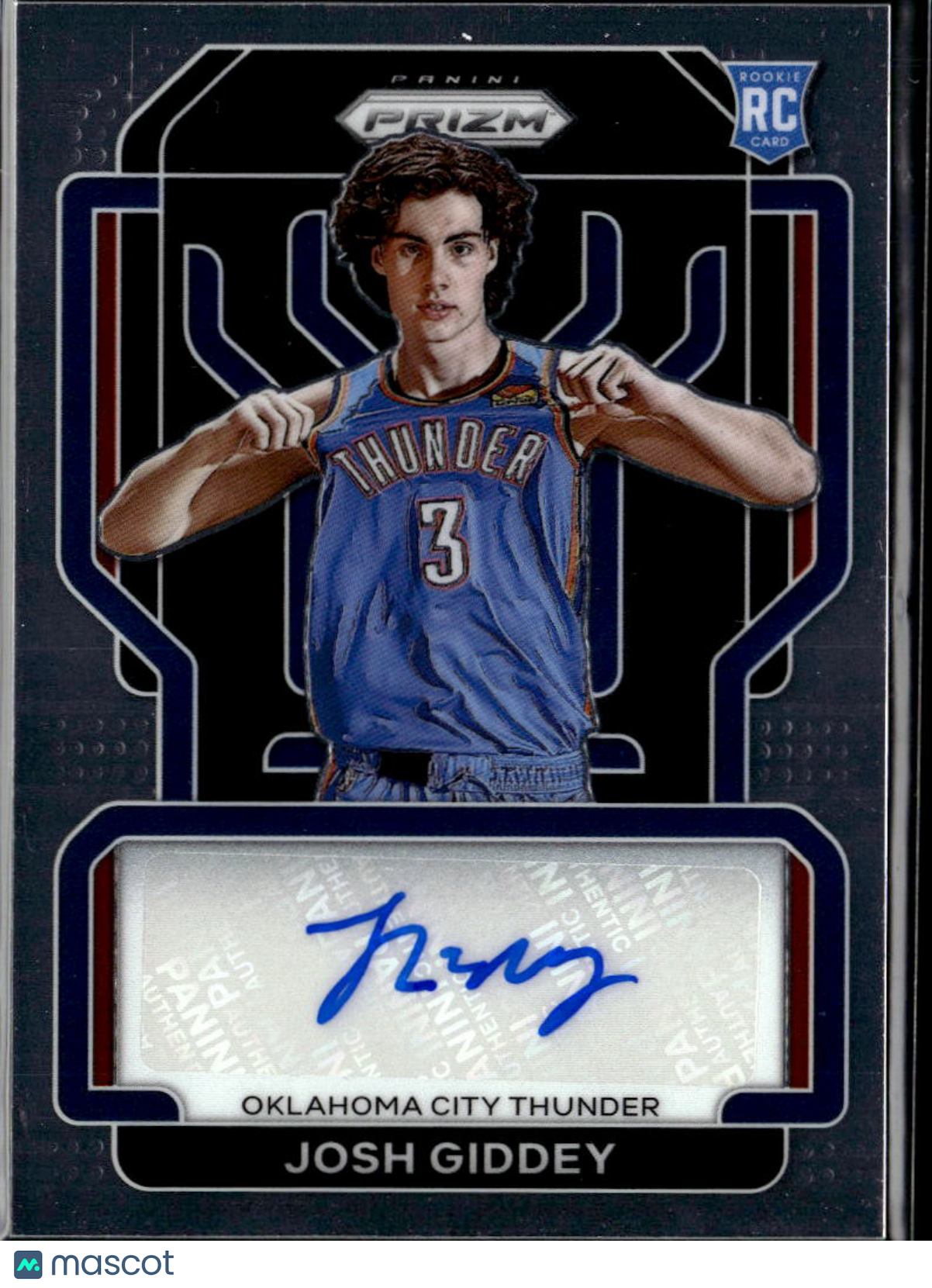 Josh Giddey 2021-22 Prizm Auto Autograph RC Rookie Oklahoma City Thunder