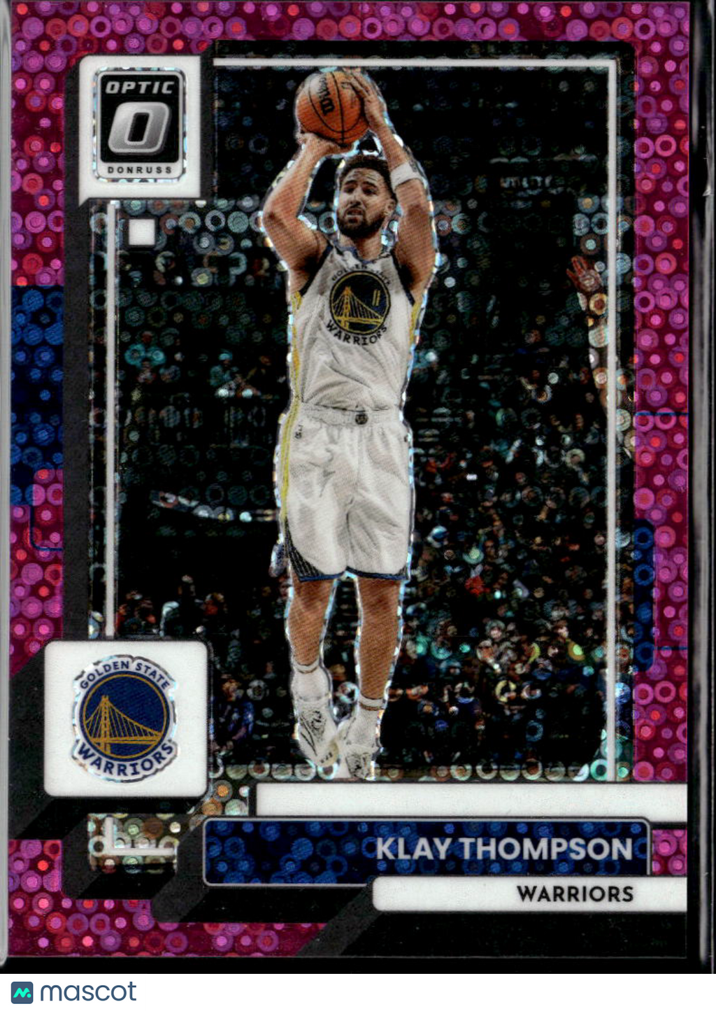 Klay Thompson 2022-23 Optic Pink Velocity Prizm 12/25 Golden State Warriors