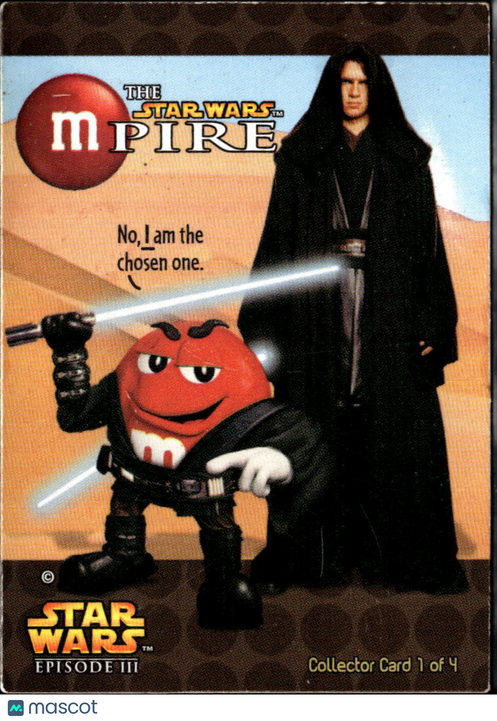 Anakin Skywalker 2005 Mars M&M's Star Wars mPIRE Episode III #1