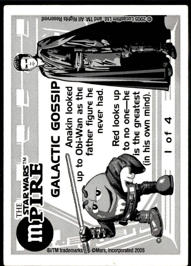 Anakin Skywalker 2005 Mars M&M's Star Wars mPIRE Episode III #1