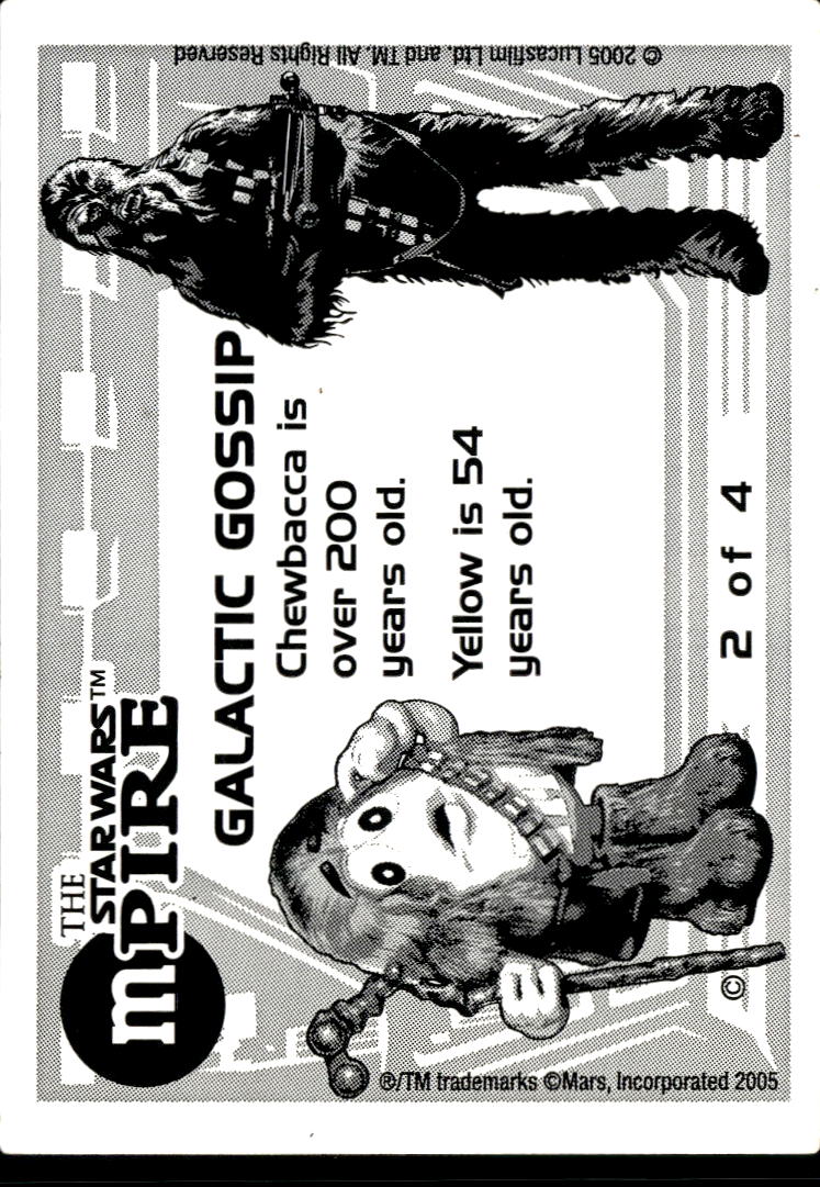 Chewbacca 2005 M&M's Star Wars mPIRE Episode III #2 of 4