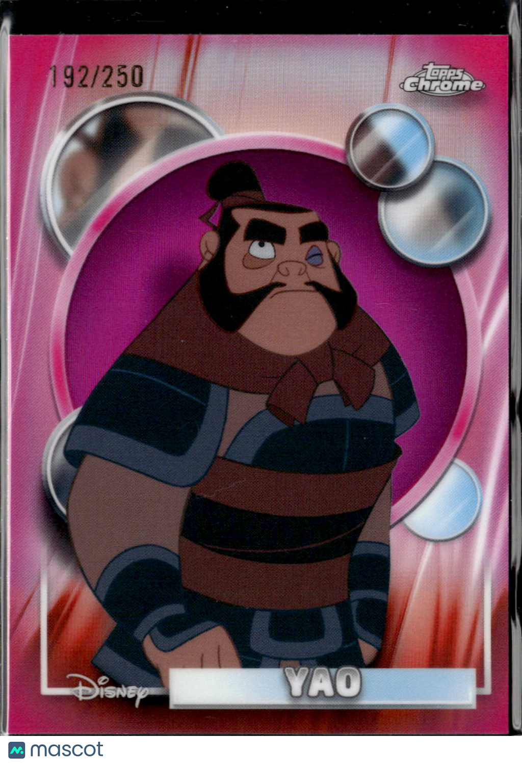 Yao 2026 Topps Chrome Disney Pink Refractor 192/250 #130