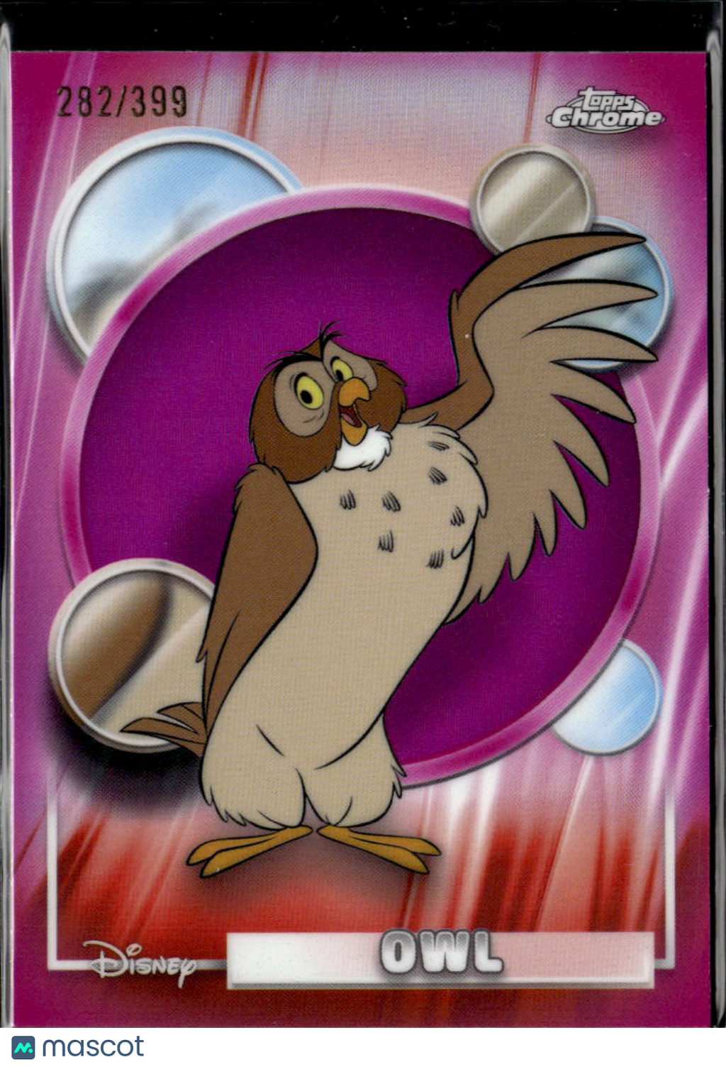 Owl 2026 Topps Chrome Disney Pink Refractor 282/399 #104