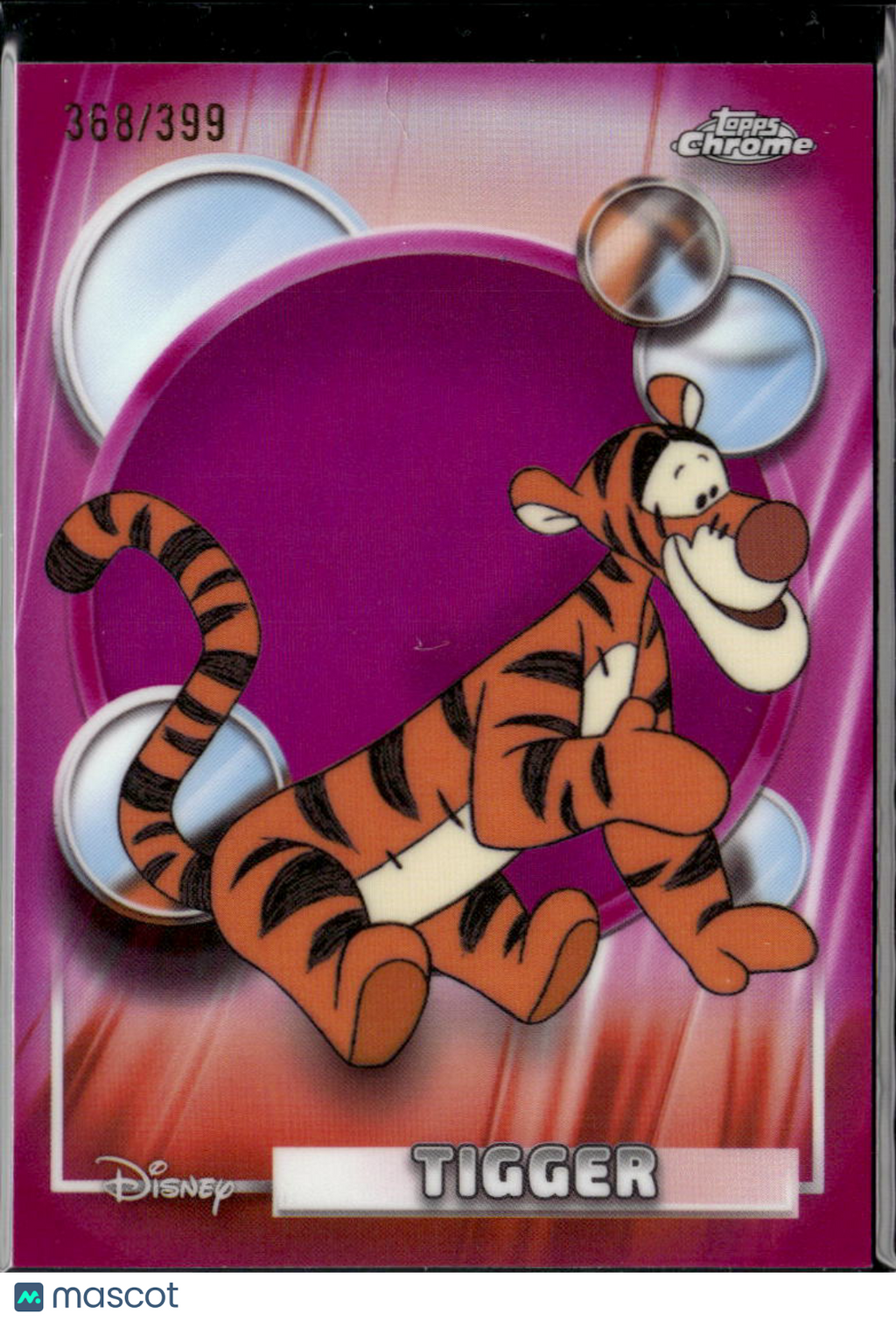 Tigger 2026 Topps Chrome Disney Pink Refractor 368/399 #101