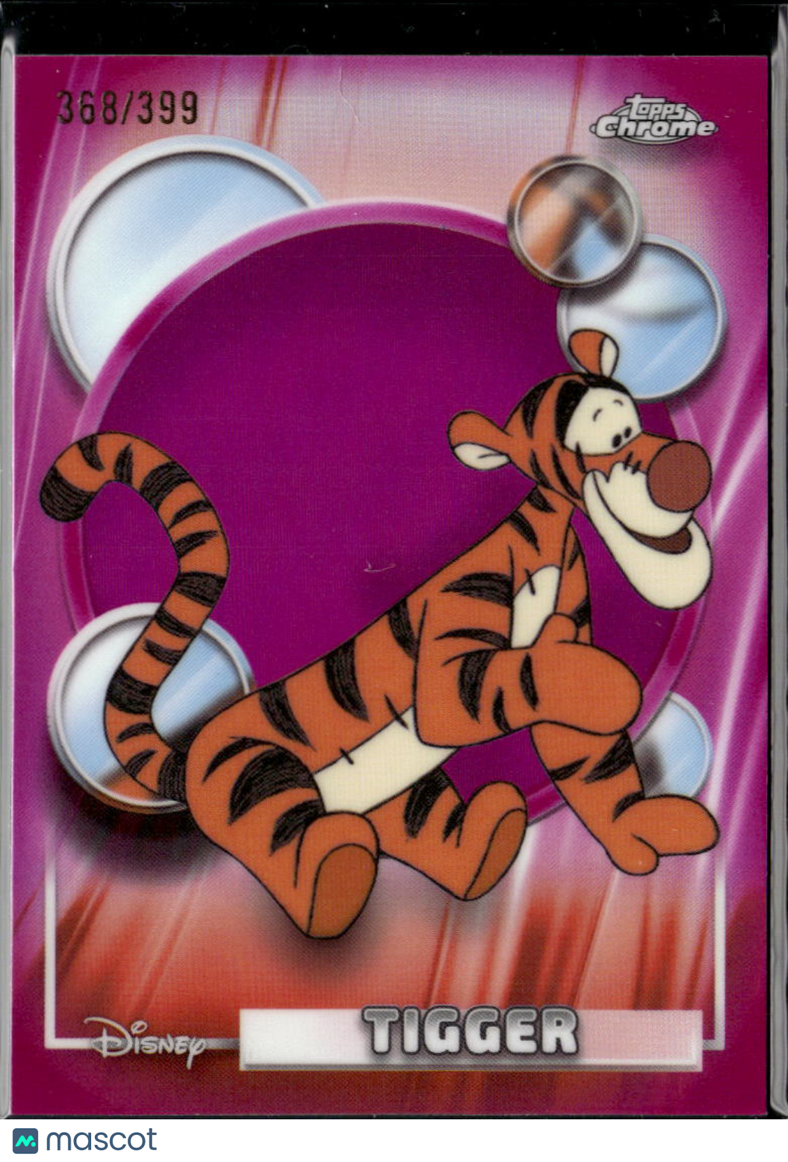 Tigger 2026 Topps Chrome Disney Pink Refractor 368/399 #101