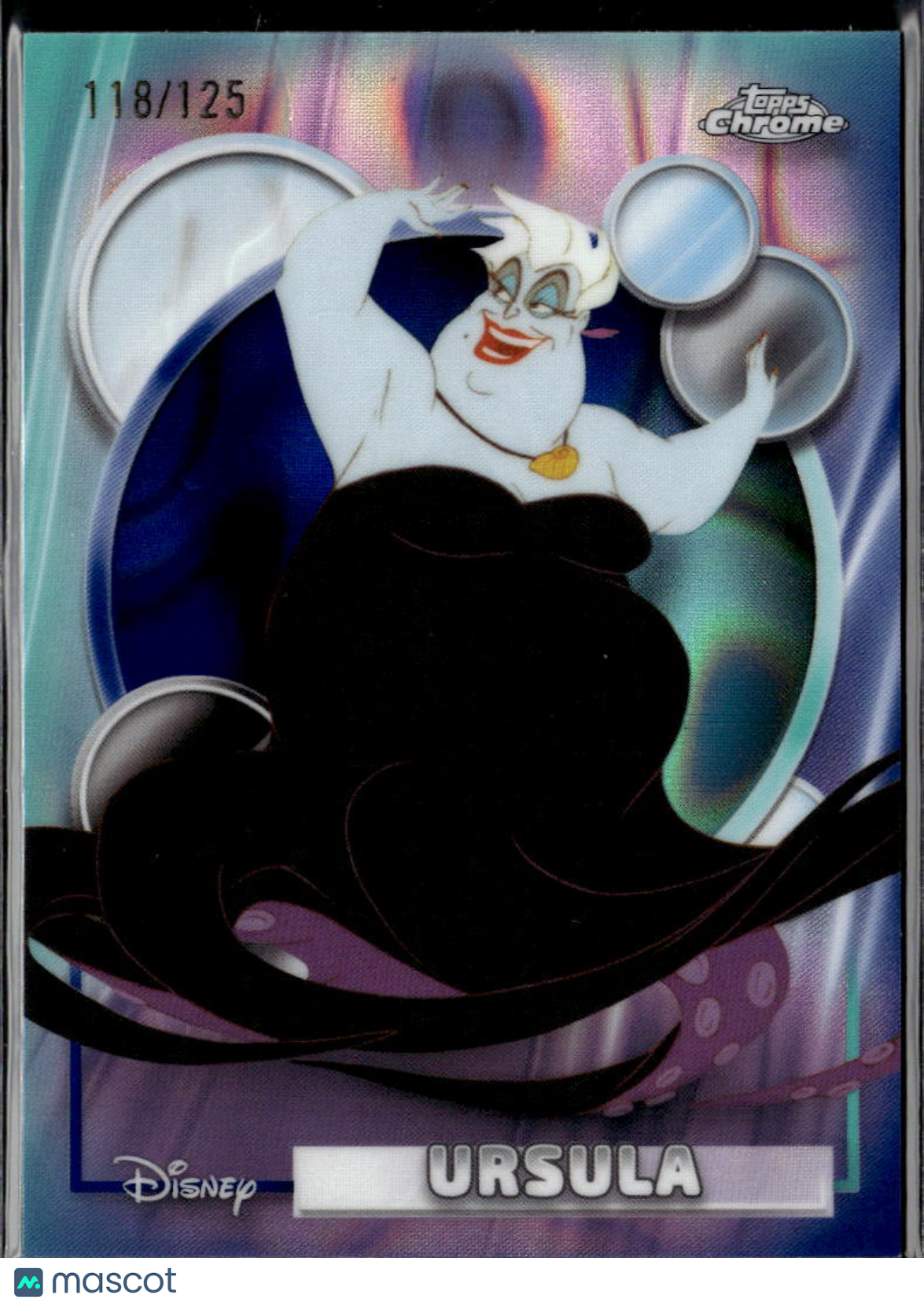 Ursula 2026 Topps Chrome Disney Aqua Refractor 118/125 #108
