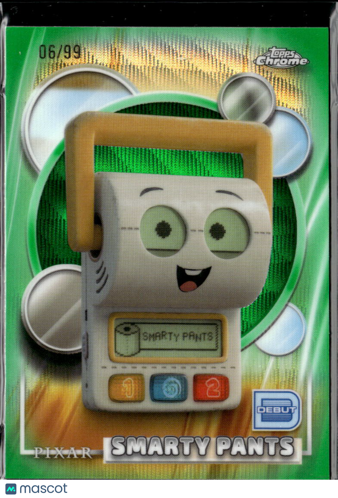 Smarty Pants 2026 Topps Chrome Disney Green Refractor Debut 6/99 #198