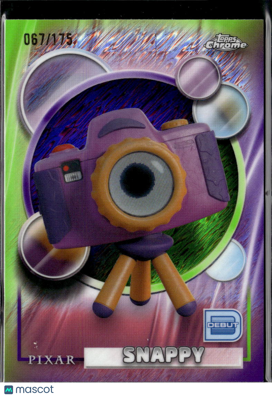 Snappy 2026 Topps Chrome Disney Purple Green 67/175 Debut #197