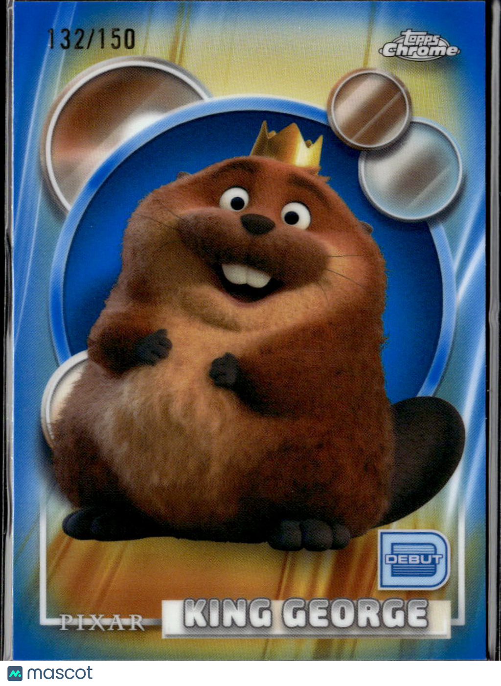King George 2026 Topps Chrome Disney Debut Blue Refractor 132/150 #111