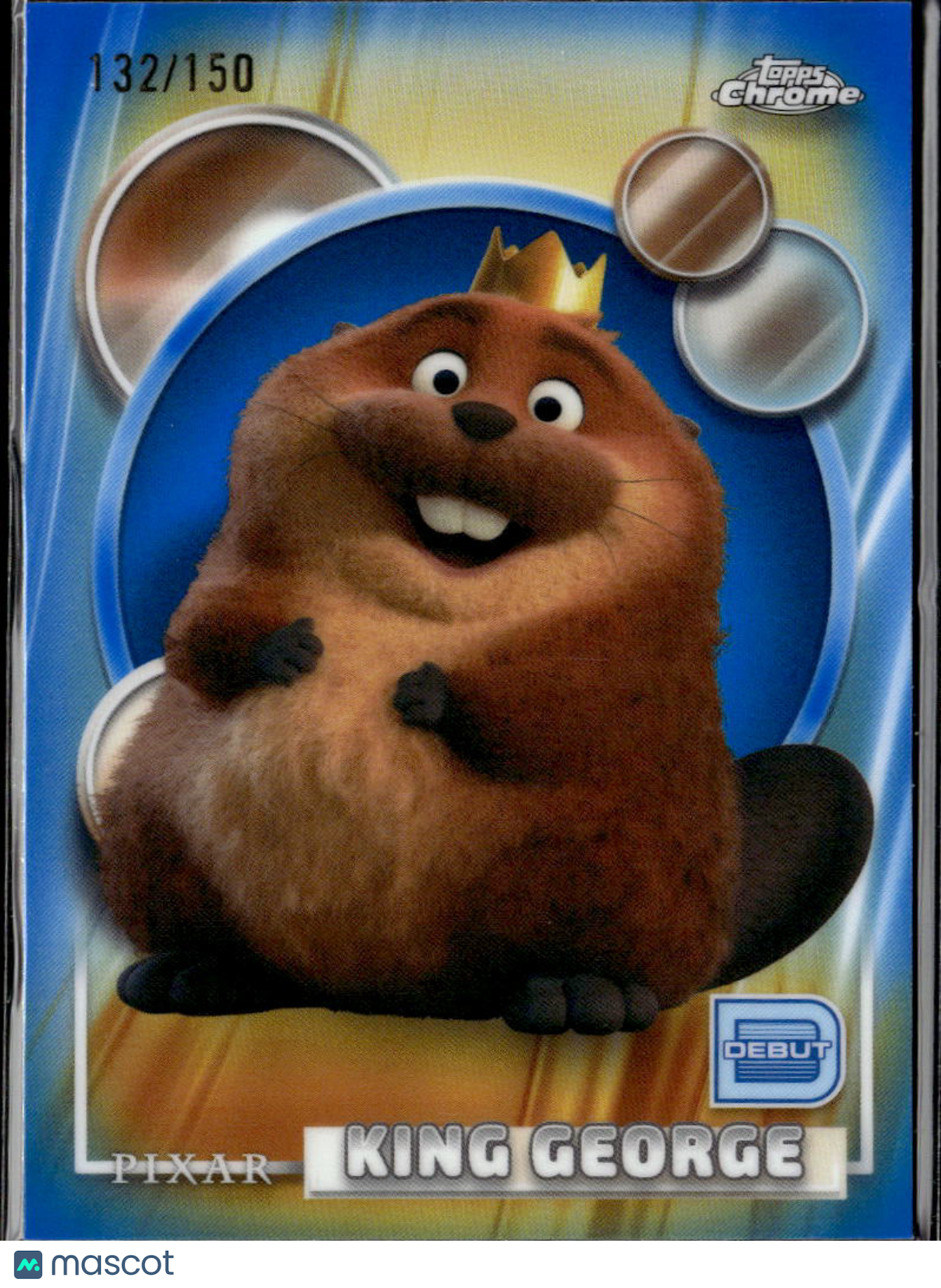 King George 2026 Topps Chrome Disney Debut Blue Refractor 132/150 #111