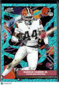 Harold Fannin Jr. 2025 Topps Chrome Cosmic RC Aqua Shimmer 19/199 Browns