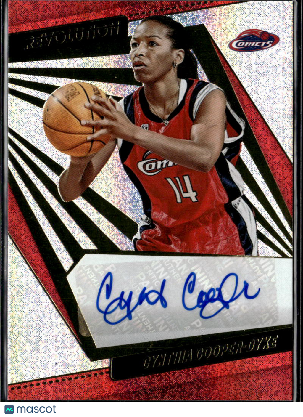 Cynthia Cooper-Dyke 2021-22 Revolution WNBA Auto Autograph Houston Comets