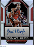 Cynthia Cooper-Dyke 2023 Prizm WNBA Auto Autograph Houston Comets