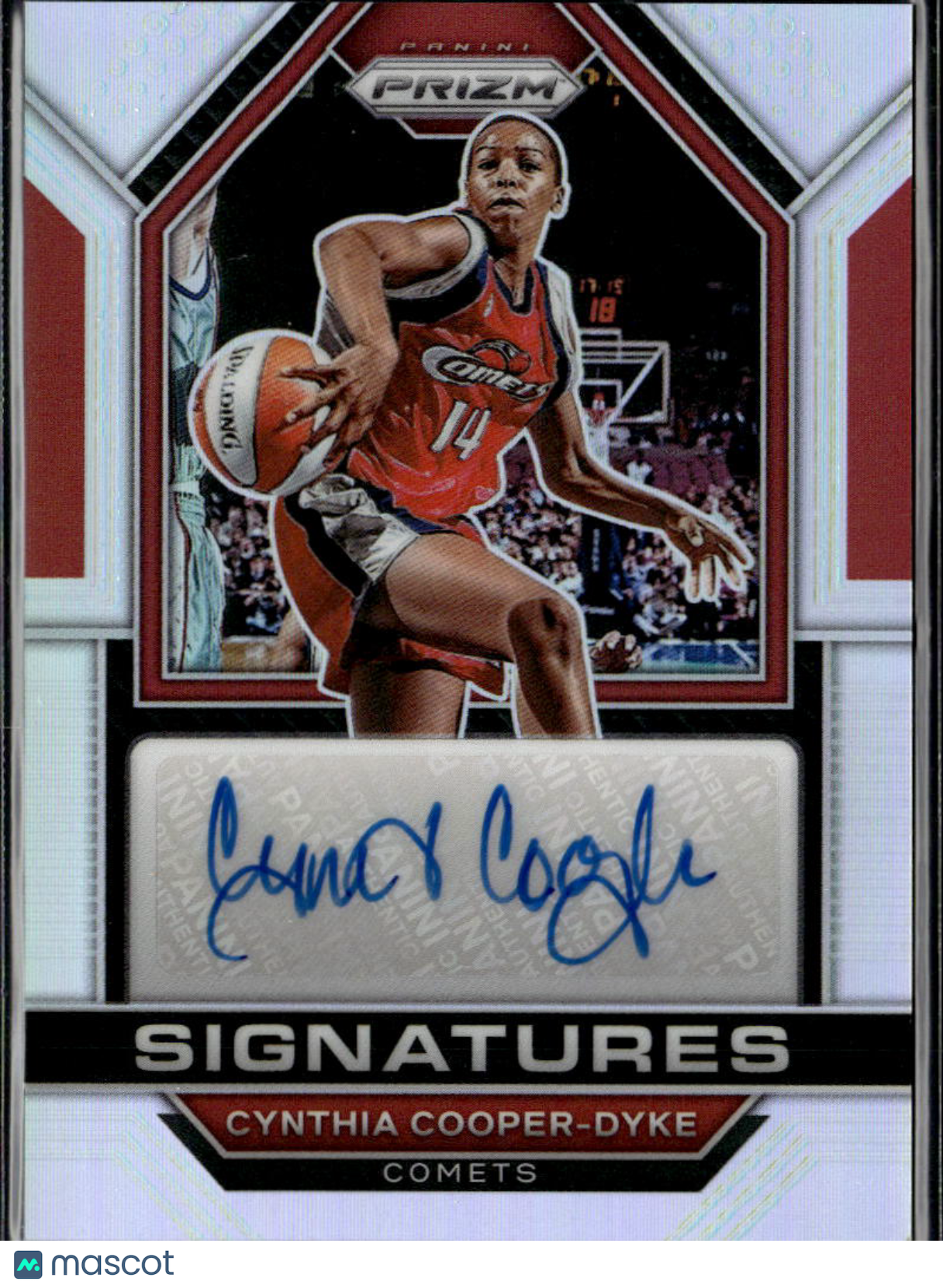 Cynthia Cooper-Dyke 2023 Prizm WNBA Auto Autograph Houston Comets