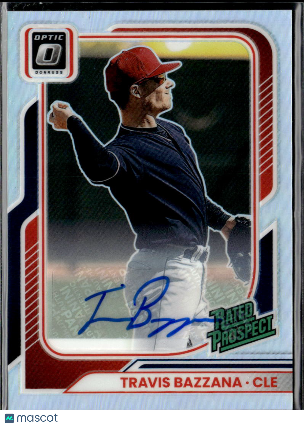 Travis Bazzana 2026 Optic Auto Autograph Holo Cleveland Guardians