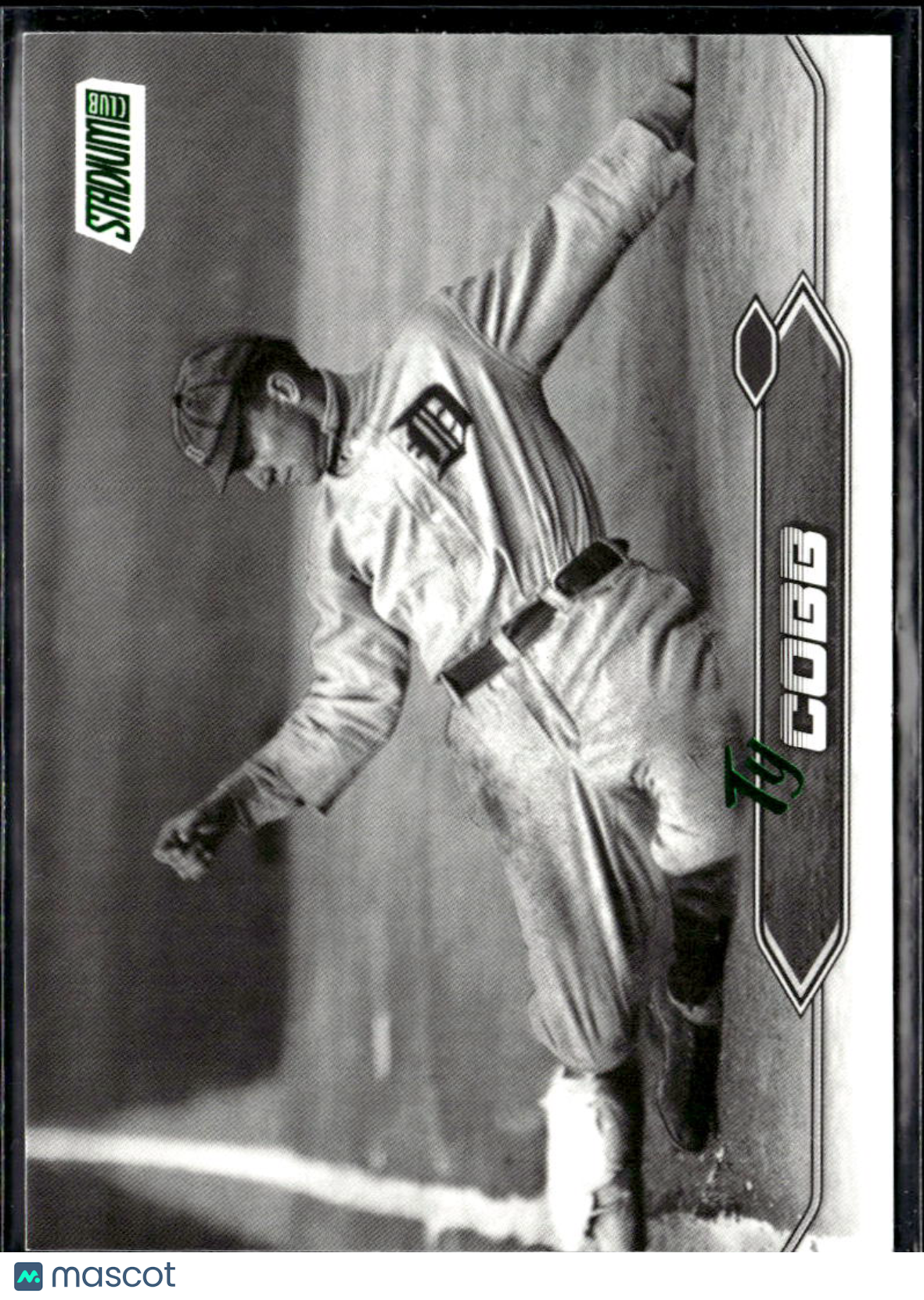 Ty Cobb 2024 Topps Stadium Club Black White Green Foil SSP Detroit Tigers