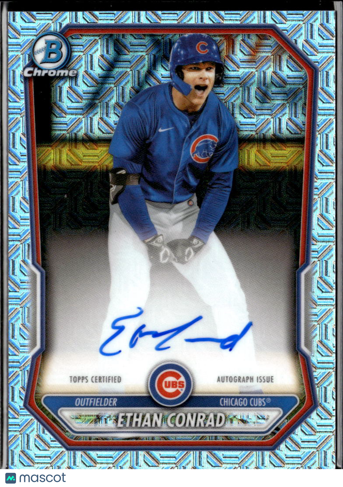 Ethan Conrad 2026 Bowman Chrome Auto Autograph Mega Box Chicago Cubs