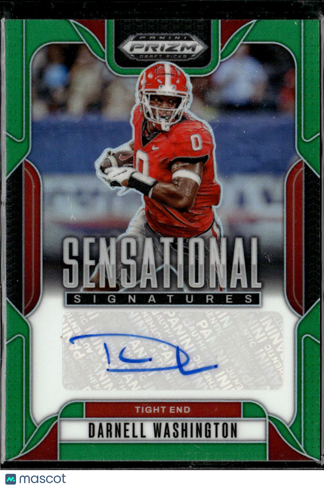 Darnell Washington 2025 Prizm Draft Picks Auto Autograph RC Georgia Bulldogs