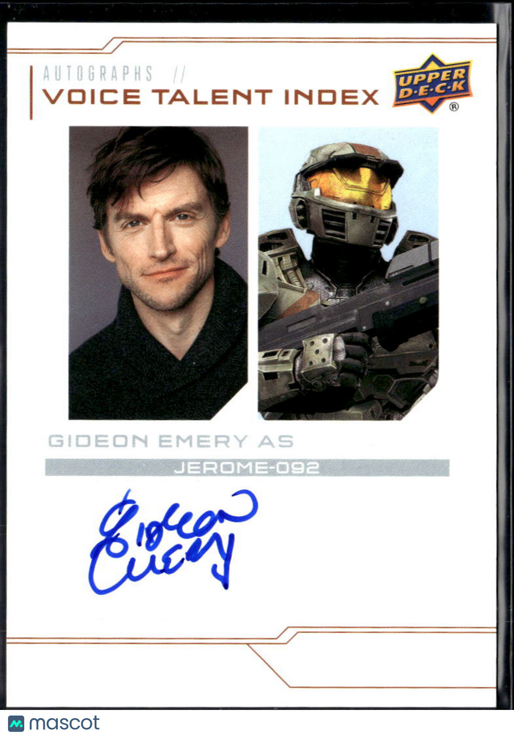 Gideon Emery as Jerome-092 2024 Upper Deck Halo Auto Autograph