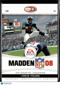 Vince Young 2007 Donruss EA Sports Insiders Madden NFL 08 Tennessee Titans