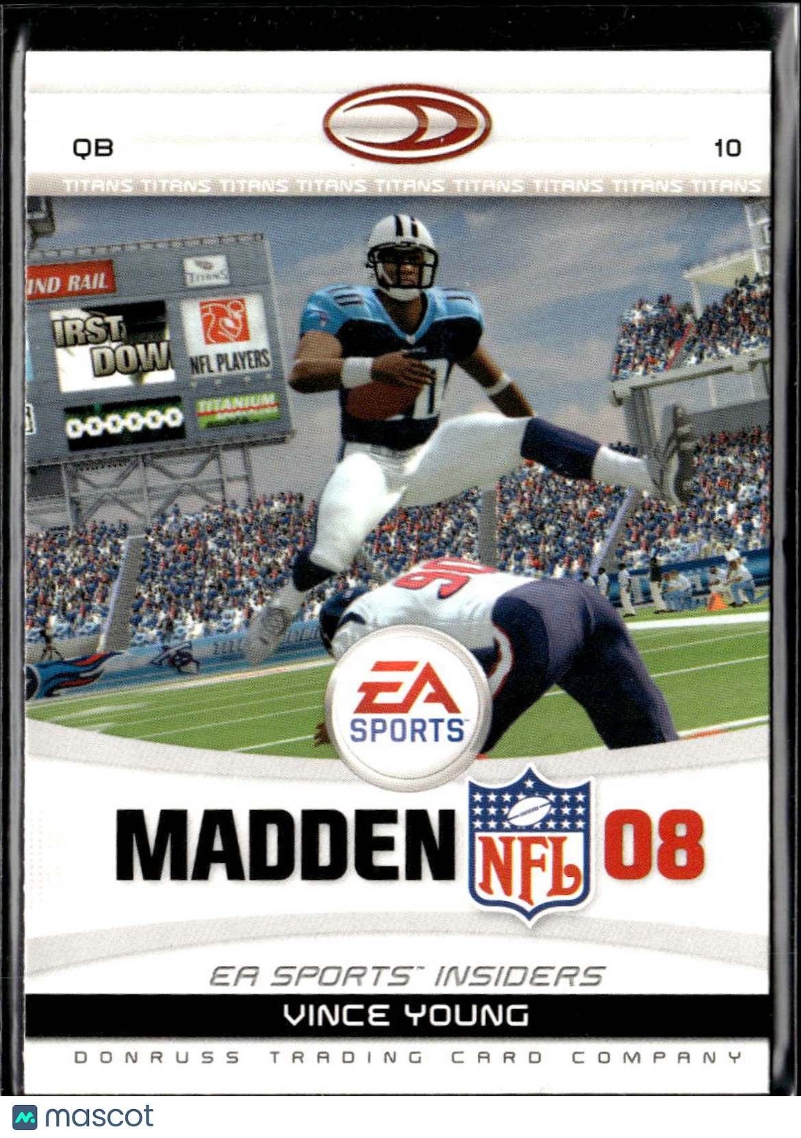 Vince Young 2007 Donruss EA Sports Insiders Madden NFL 08 Tennessee Titans