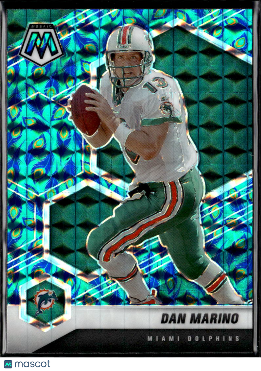 Dan Marino 2021 Mosaic Peacock Prizm SSP SHORTPRINT Miami Dolphins
