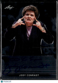 Jody Conradt 2013 Leaf Metal Inscription Hookem Auto Autograph Texas Longhorns