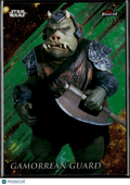 Gamorrean Guard 2018 Topps Finest Star Wars Green Refractor 77/99 #36